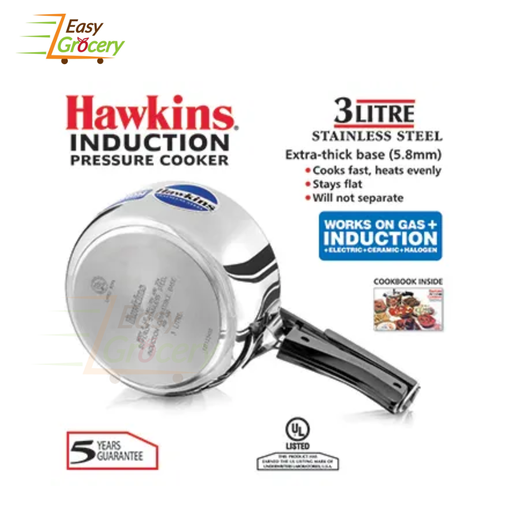 HAWKINS STAINLESS STEEL 3 LTR PRESSURE COOKER HSS3W
