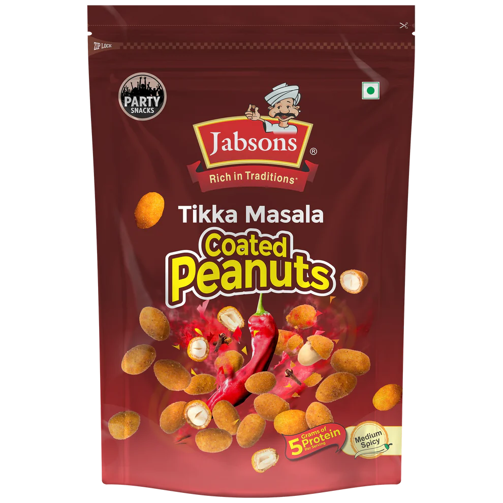 Jabsons Tikka Masala Coated Peanuts 400gm